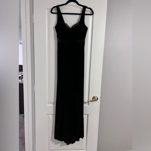 Xscape black long dress